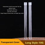 tube encens acrylique transparent hermétique couvercle détachable moderne rangement portable respectueux environnement