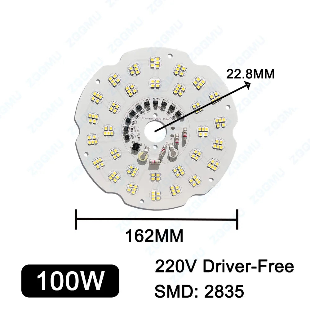 plaque led 200w 150w 100w blanc moderne aluminium driver free