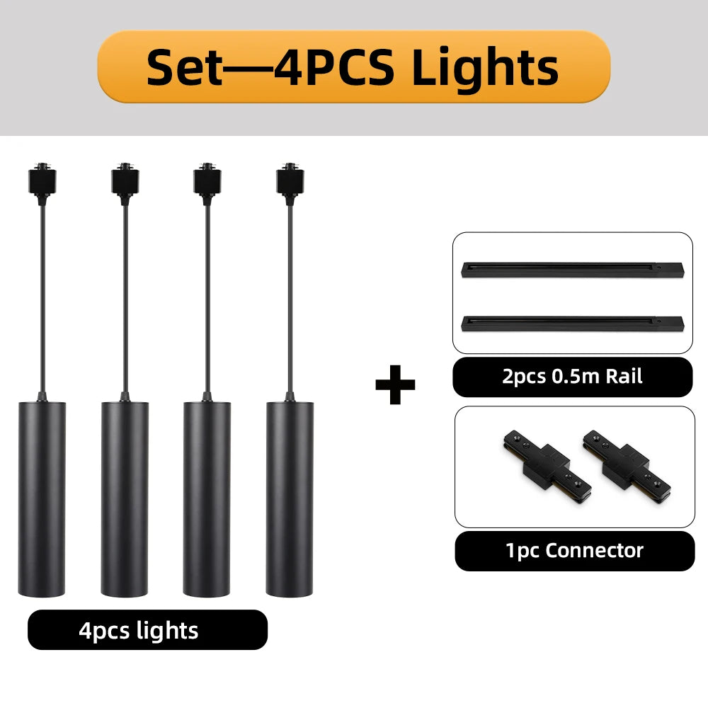 suspension lumineuse moderne noir 10w 15w interrupteur tactile 80cm 83cm