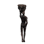 statuette escalade homme résine argentée nu réaliste moderne opaque