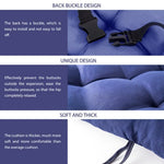 coussin chaise bascule rouge violet vert bleu orange gris moderne boucle arrière polyester coton