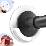 rideau douche transparent moderne fixe adhésif blanc respectueux environnement stickers vis tiges