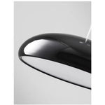 lustre suspendu bois blanc noir orange moderne câble opacité salle manger lumière