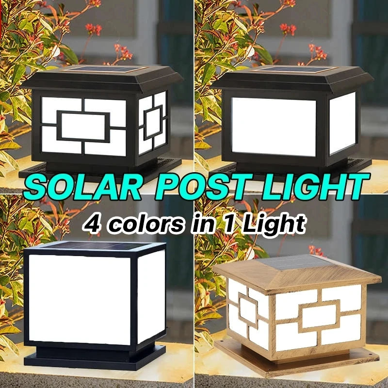 lampe solaire moderne noire couleurs télécommande ip44 étanche patio jardin led