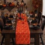 tableau halloween citrouille 3d orange décoration automnale maison festive polyester coton