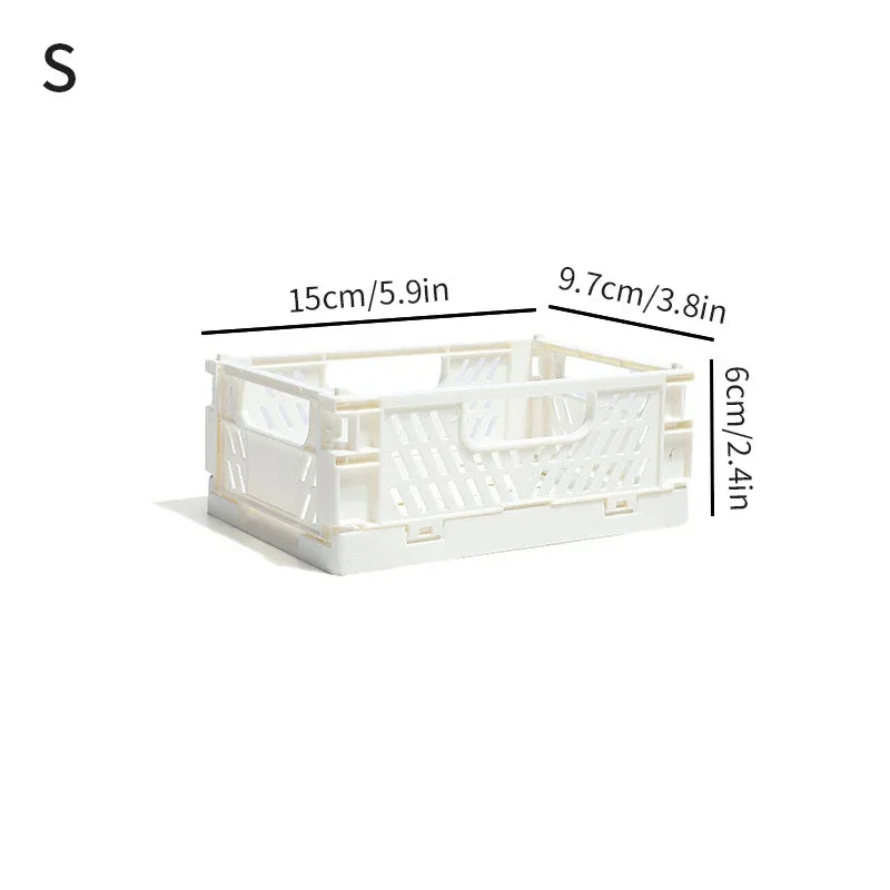 panier rangement pliable plastique perforé maison organisateur moderne