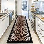 tapis léopard moderne noir beige marron intérieur extérieur sol chambre décoration maison