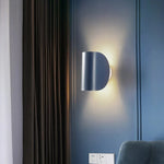 lampe murale moderne cylindrique noir bleu blanc led rotative chambre salon