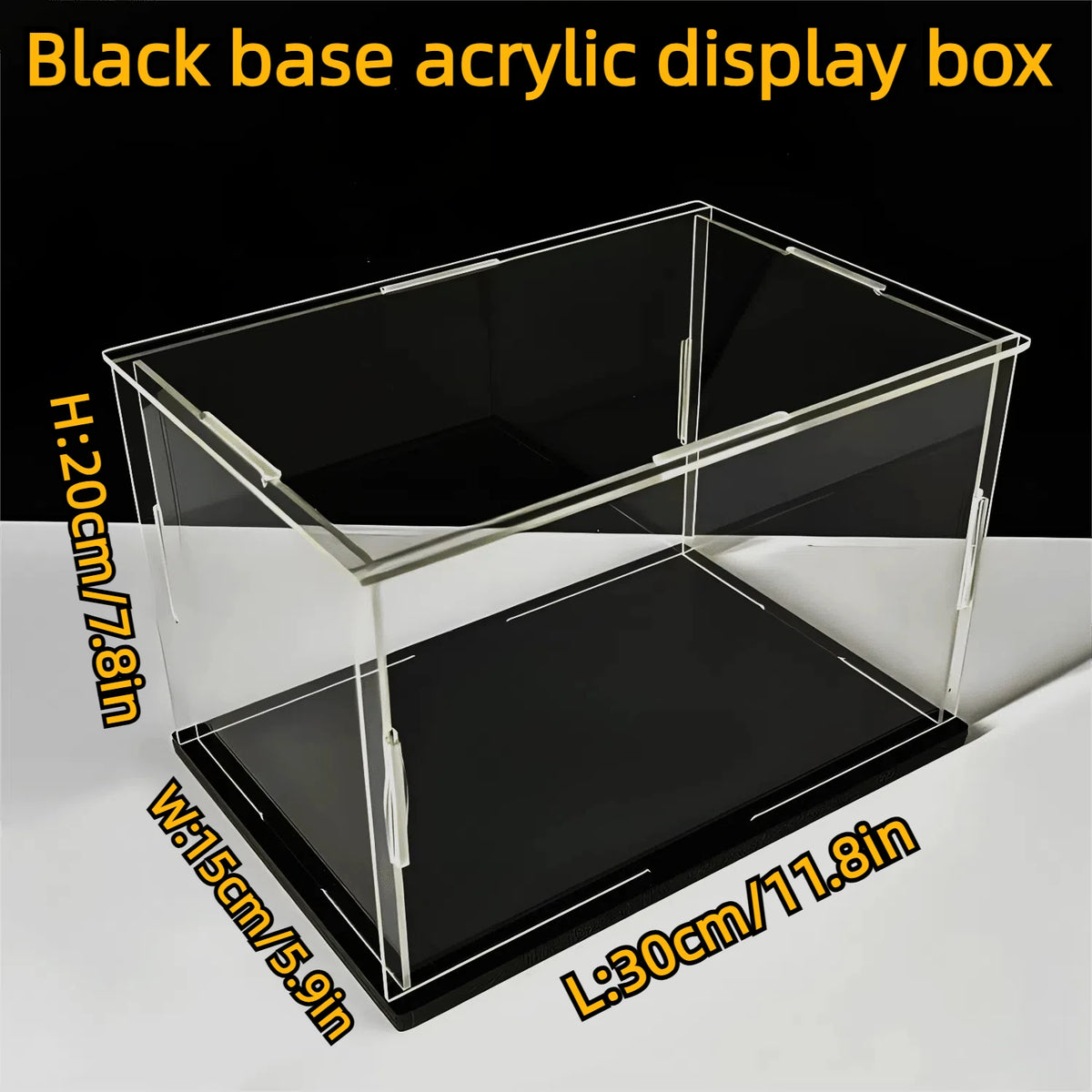 présentoir acrylique transparent moderne clips boîte protection collection organisateur stockage figurines jouets