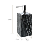 ensemble accessoires salle bain marbre noir rangement brosse dents dentifrice moderne luxe