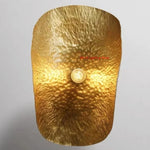 suspension lumineuse pendentif cuivre doré texturé moderne lotus 50cm 60cm 70cm 80cm 90cm lumière