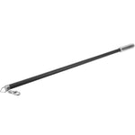 tige rideau noir rondelle transparente pull manuel boucle métallique drapery wand grommet easy glide