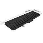 tapis table silicone rectangulaire moderne rayures ondulées gris noir protection cuisine support vaisselle
