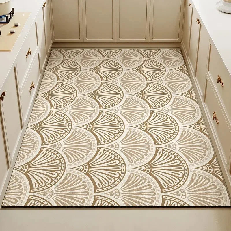 tapis noir blanc moderne élégant motifs géométriques texture douce salon chambre salle bain anti