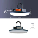 lampe camping rechargeable aimant magnétique ipx5 étanche noir gris moderne