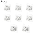 crochet adhésif transparent moderne tige rangement clip rideau support mural sans motif clips vêtements