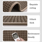 tapis cuisine moderne gris noir blanc rayures horizontales antidérapant lavable sol maison