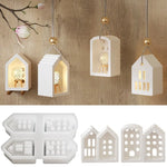 lampe poser maison forme moderne fenêtres toit blanc silicone minimaliste