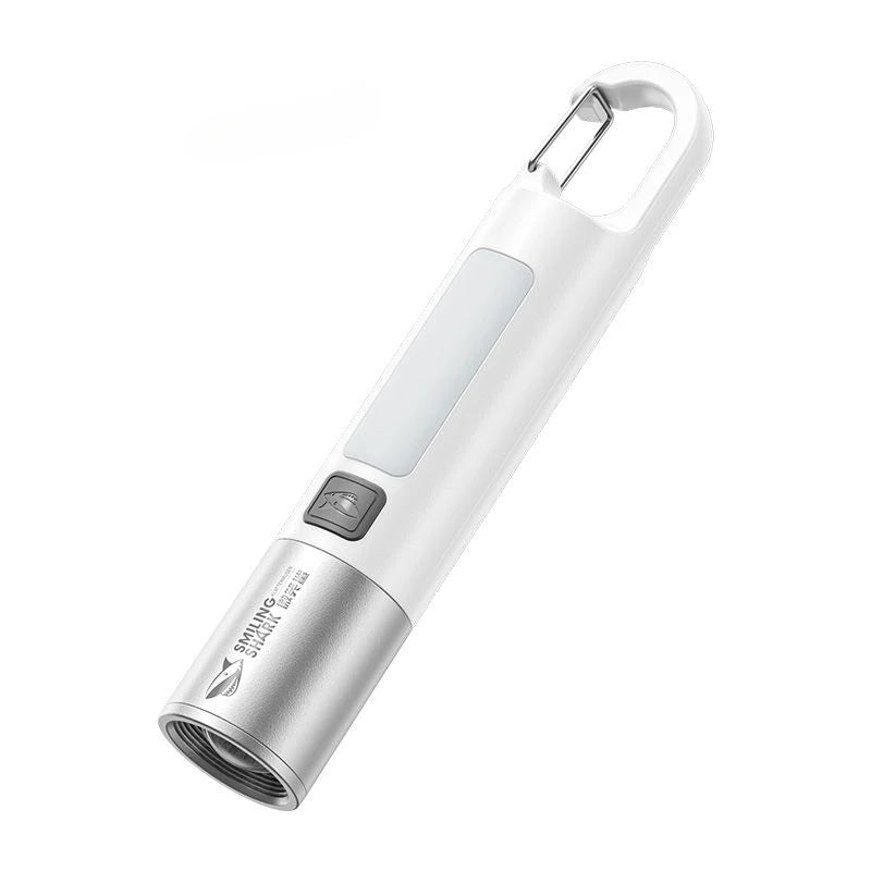 torche rechargeable led portable annneau violet rose gris jaune verte bleue