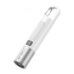 torche rechargeable led portable annneau violet rose gris jaune verte bleue