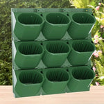 pots muraux modulaires plantes vert foncé moderne minimaliste drainage fixations MODULES ASSEMBLAGE