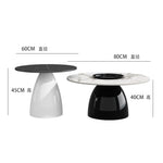 tables basses modernes minimalistes marbre noir blanc motifs argentées marron vert olive salon