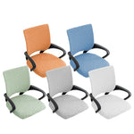 housses chaise vert pastel rayures ondulées élasthanne polyester élastique moderne étanche study
