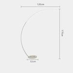 lampe sol moderne blanc lisse intensité variable télécommande base circulaire led chambre salon