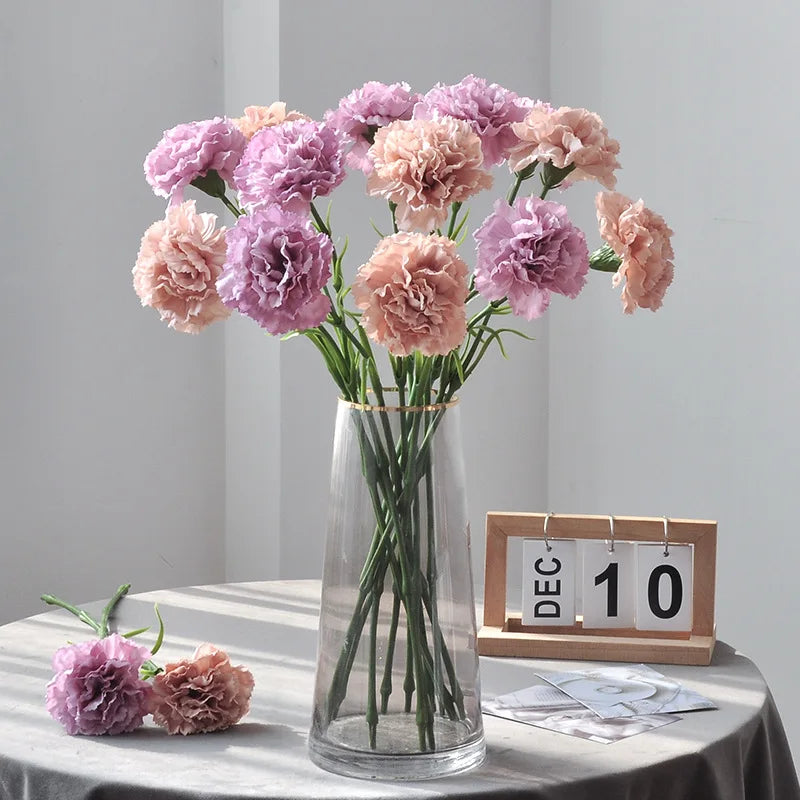 fleurs artificielles rose blanc modernes décoration intérieure mariage anniversaire transparentes