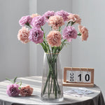 fleurs artificielles rose blanc modernes décoration intérieure mariage anniversaire transparentes