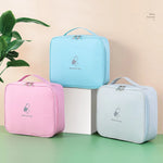 sac médicaments portable bleu clair rose gris réutilisable moderne pratique