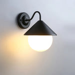 applique murale extérieure led moderne minimaliste noir blanche sphere e27 fixée mur plaque