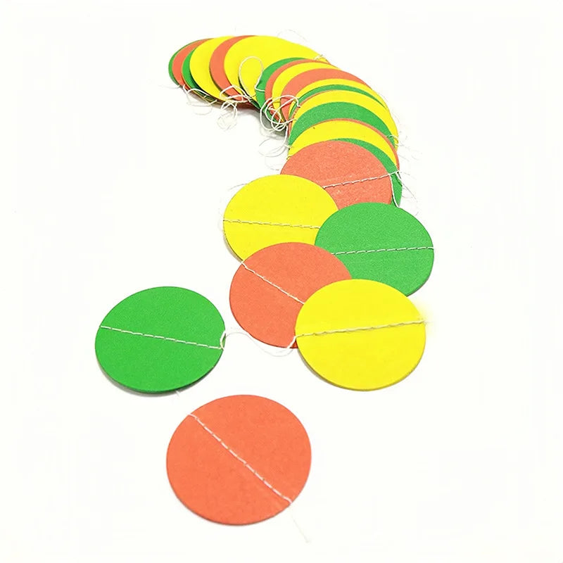 guirlande décorative papier cercles colorés festifs anniversaire mariage noël enfantin festive