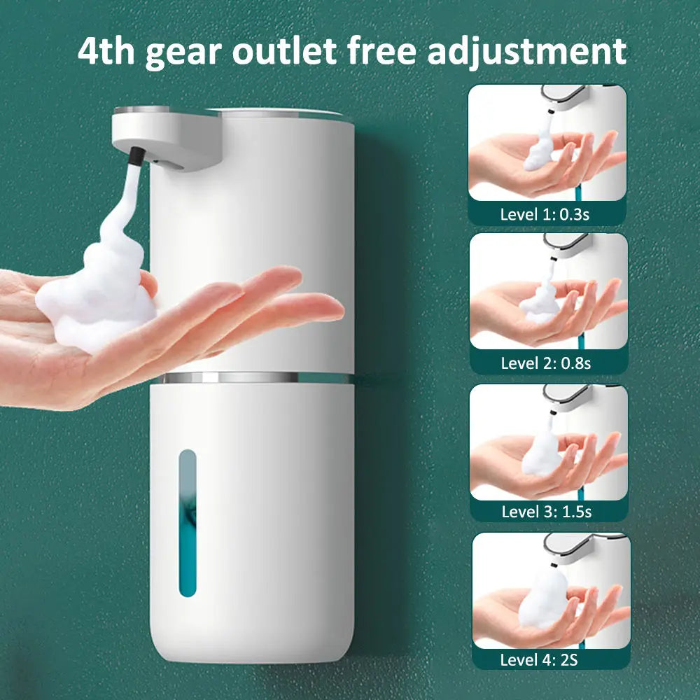 distributeur automatique savon noir blanc rechargeable tactile moderne minimaliste