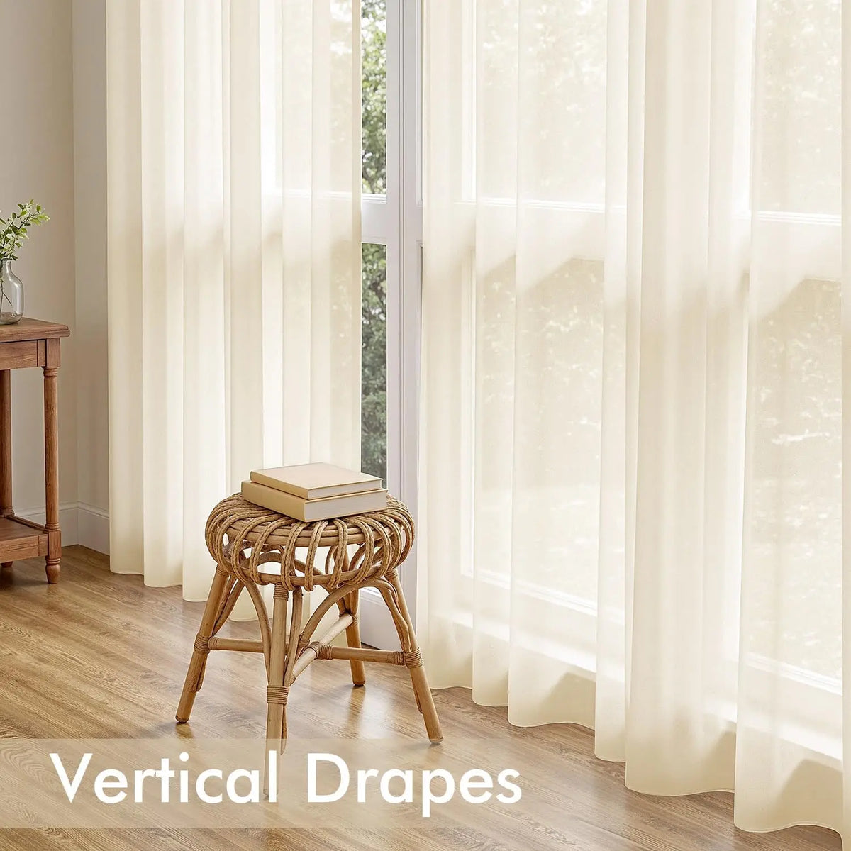 rideaux blanc cassé translucides 140x240cm moderne lisses plissés vertical salon européen américains polyester