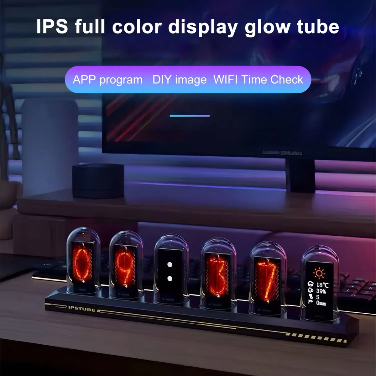 horloge numérique transparente led diy rouge blanche moderne vacances chambre