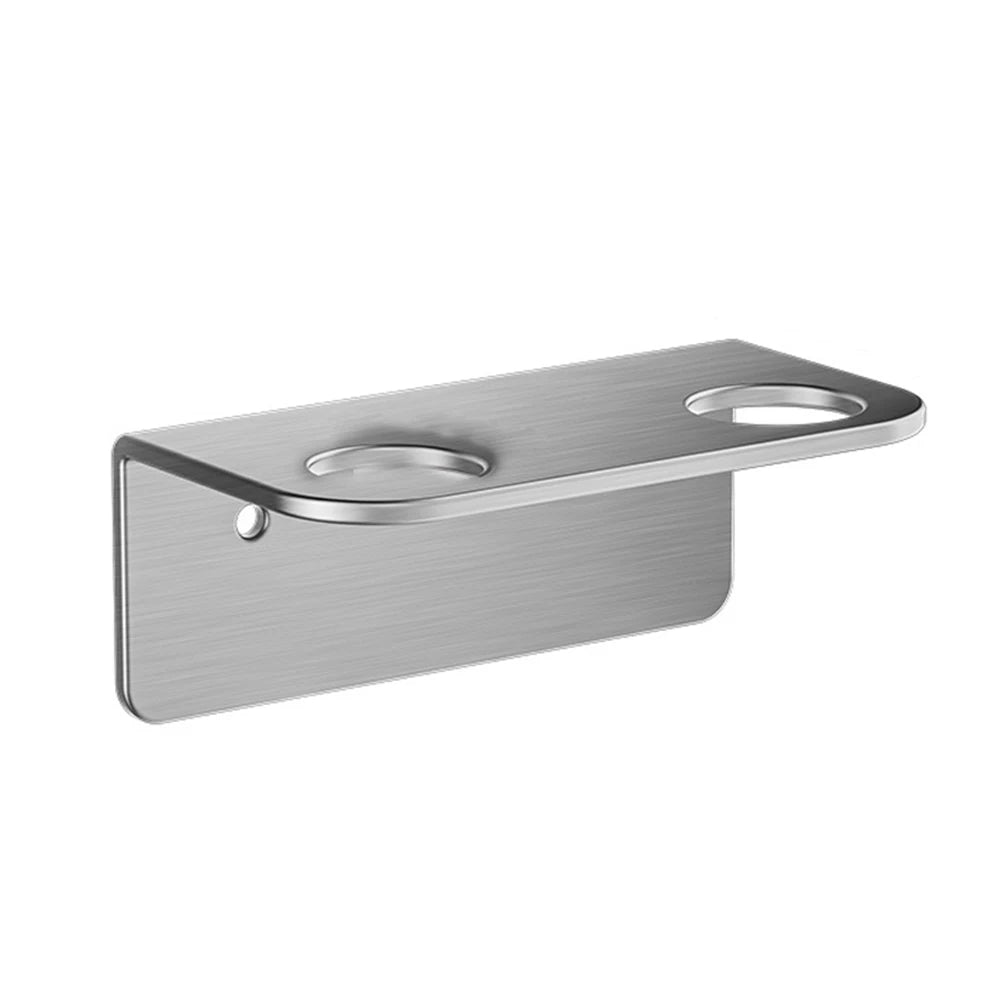 porte savon mural moderne noir salle bain 20x6.5x5cm deux bouteilles savon