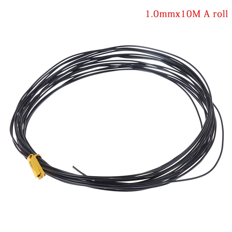 fil formation bonsaï métal noir marron gris 1mm 2mm 3mm 5m 10m jardinage