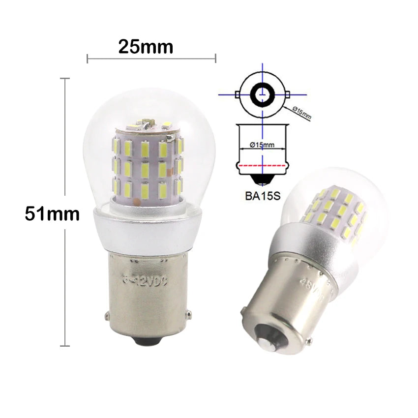 ampoules led 12v 24v blanc 500 lumens ba15d ba15s bateau navigation moderne