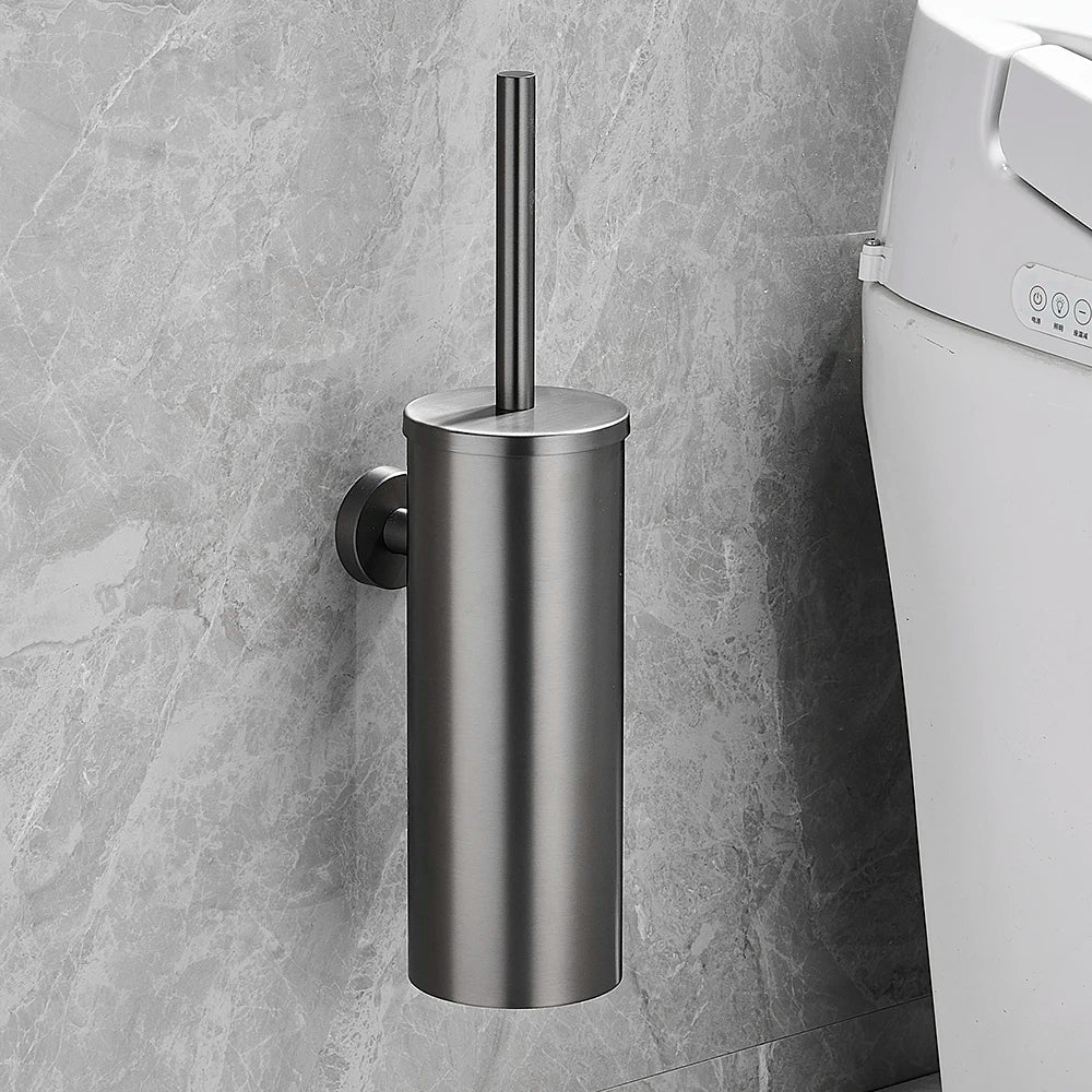 brosse wc murale acier inoxydable or noir argent moderne poignée
