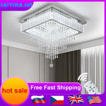 lampe suspendue cristal moderne élégant luminaire led transparent salon chambre salon luxe