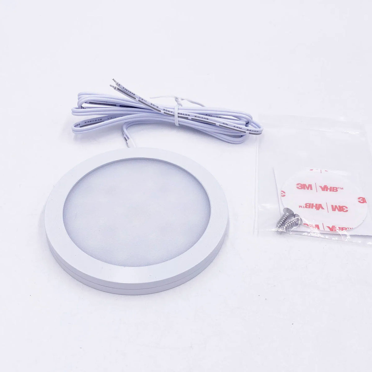 plaque lumière led noir blanc argent 3w 12v 24v adhésif moderne minimaliste 8mm 60mm