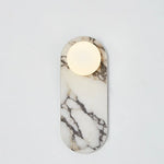 lampes murales modernes blanc marbré globes led étude chambre salon entree