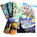 tissu coton lin hand dyed peinture huile van gogh rapide respirant craft scrapbooking patchwork