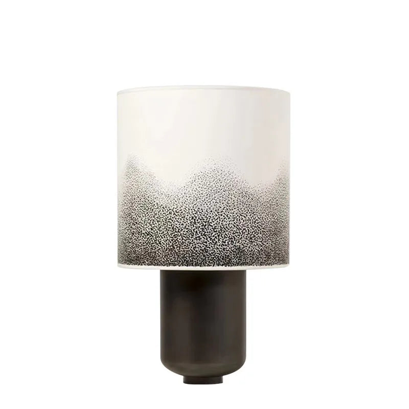 Lampe de chevet avec abat-jour et pied coloré