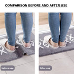 tapis anti dérapant moderne motif abstrait gris stickers adhésifs non glissant salle bain rechargeable