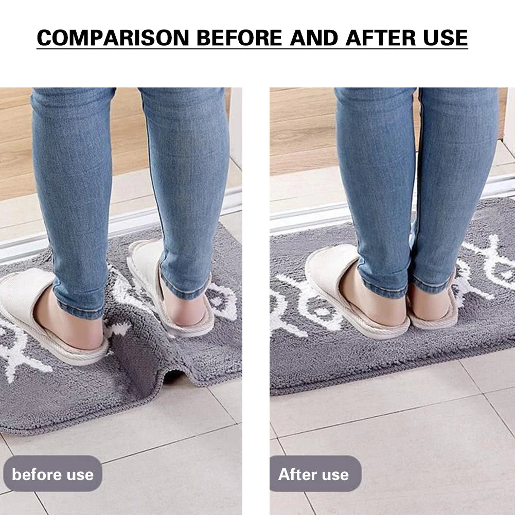 tapis anti dérapant moderne motif abstrait gris stickers adhésifs non glissant salle bain rechargeable