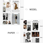 affiche photo magazine mode ornement maison arrière plan contemporain minimaliste textures couleurs vives