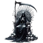autocollant mural gothique grim reaper nuit étoiles noir illustration