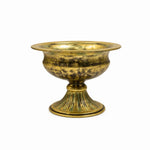 vases fleurs or blanc relief métal classique décoration table rond élégants large